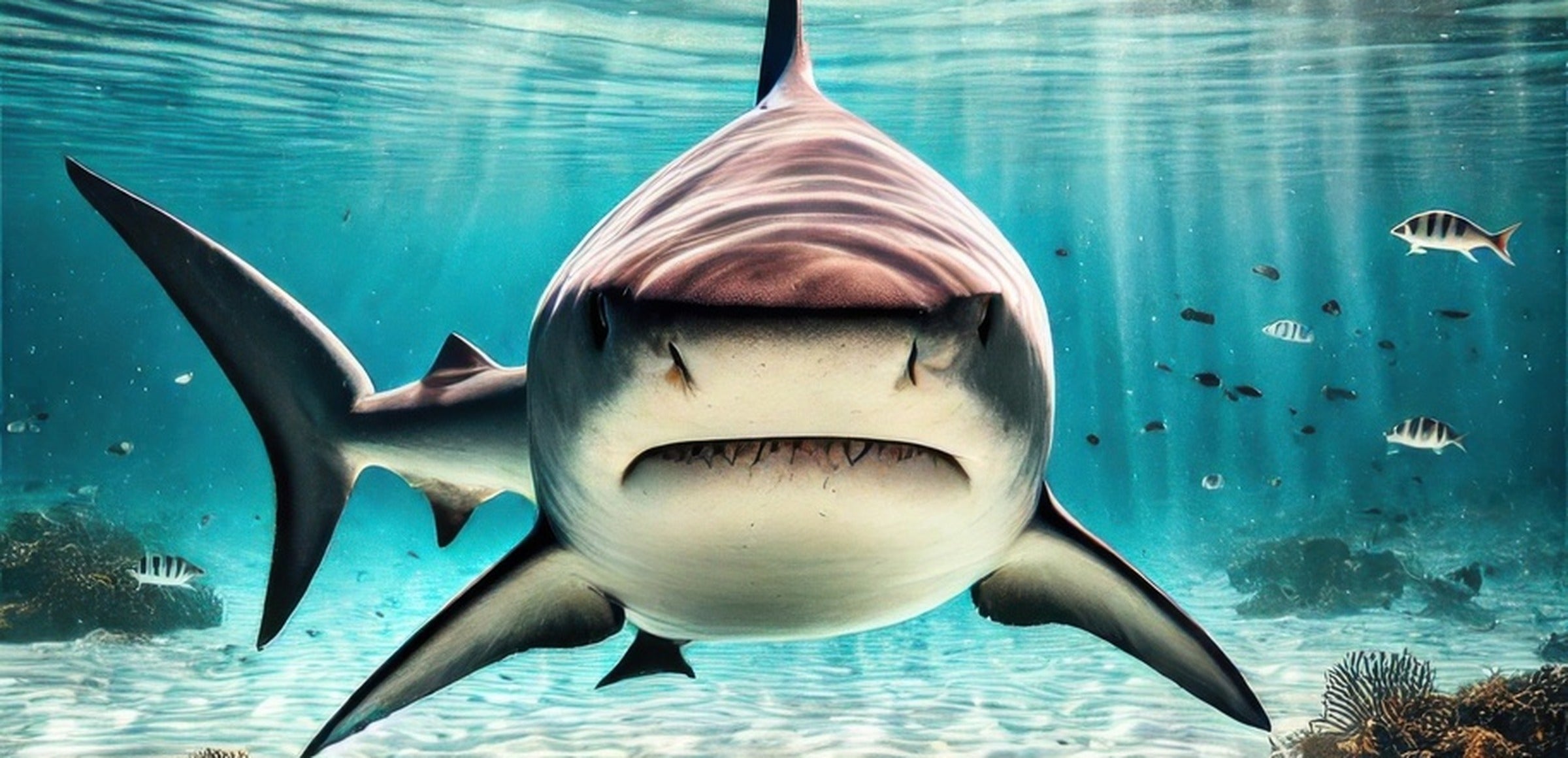 Bull Shark Wall Art collection hero - Bull Shark in Shallow Waters
