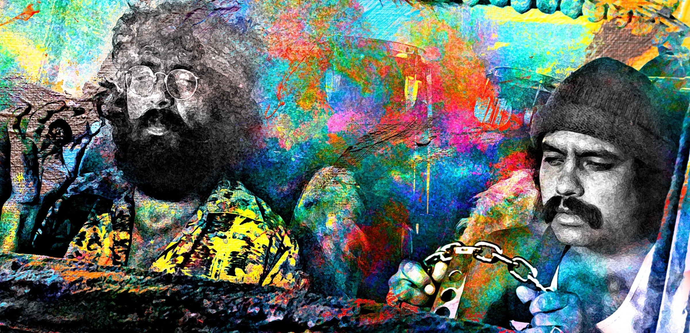Hippie Wall Art collection hero - Cheech & Chong