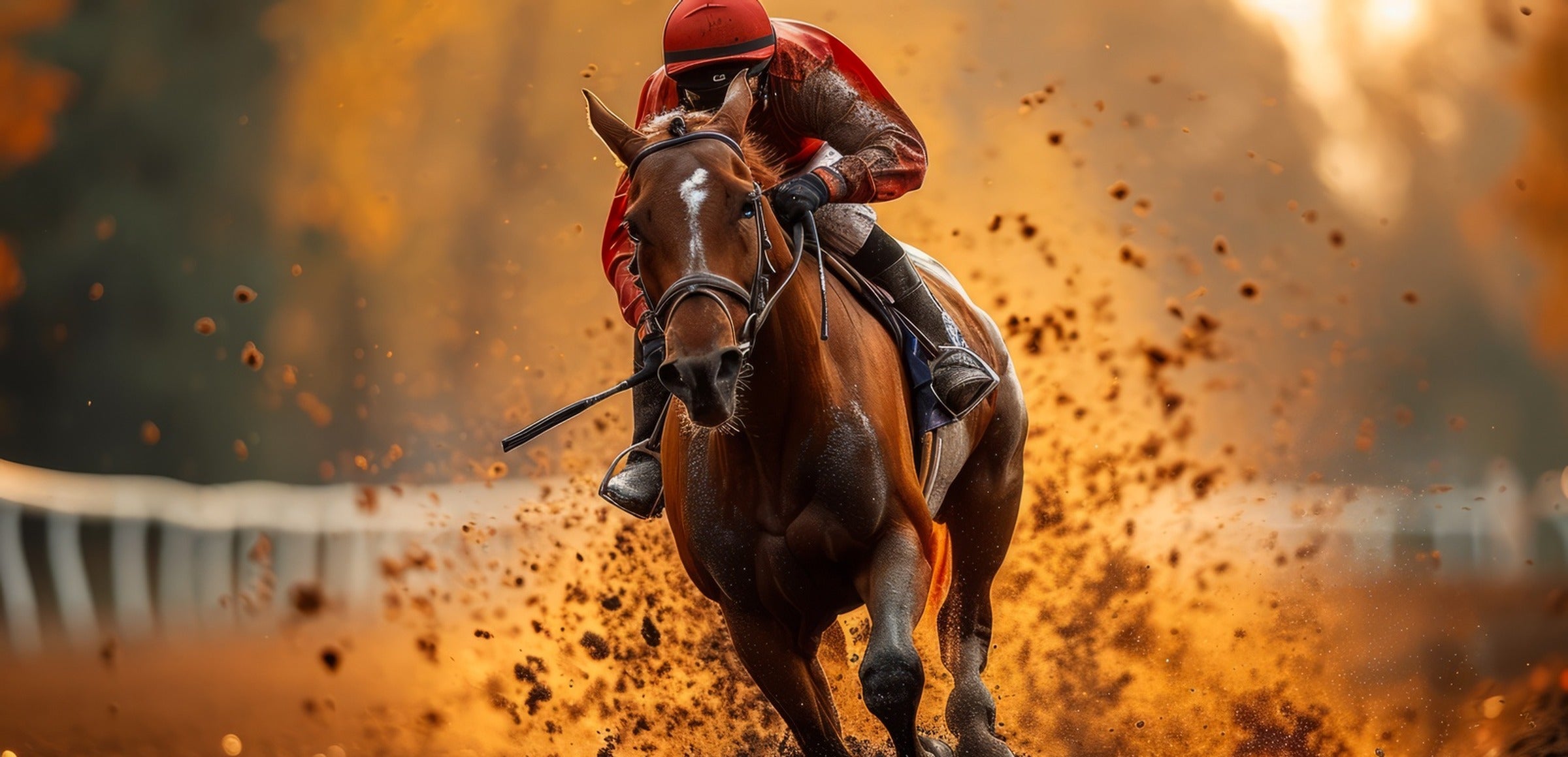 Quarter Horse Wall Art collection hero - Jockey on Horse Racing