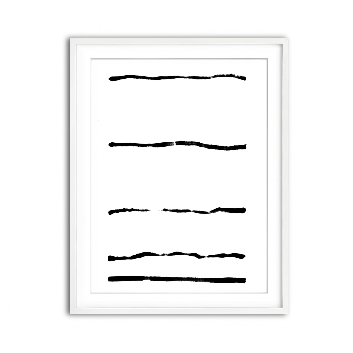 Framed Print 3x4 White