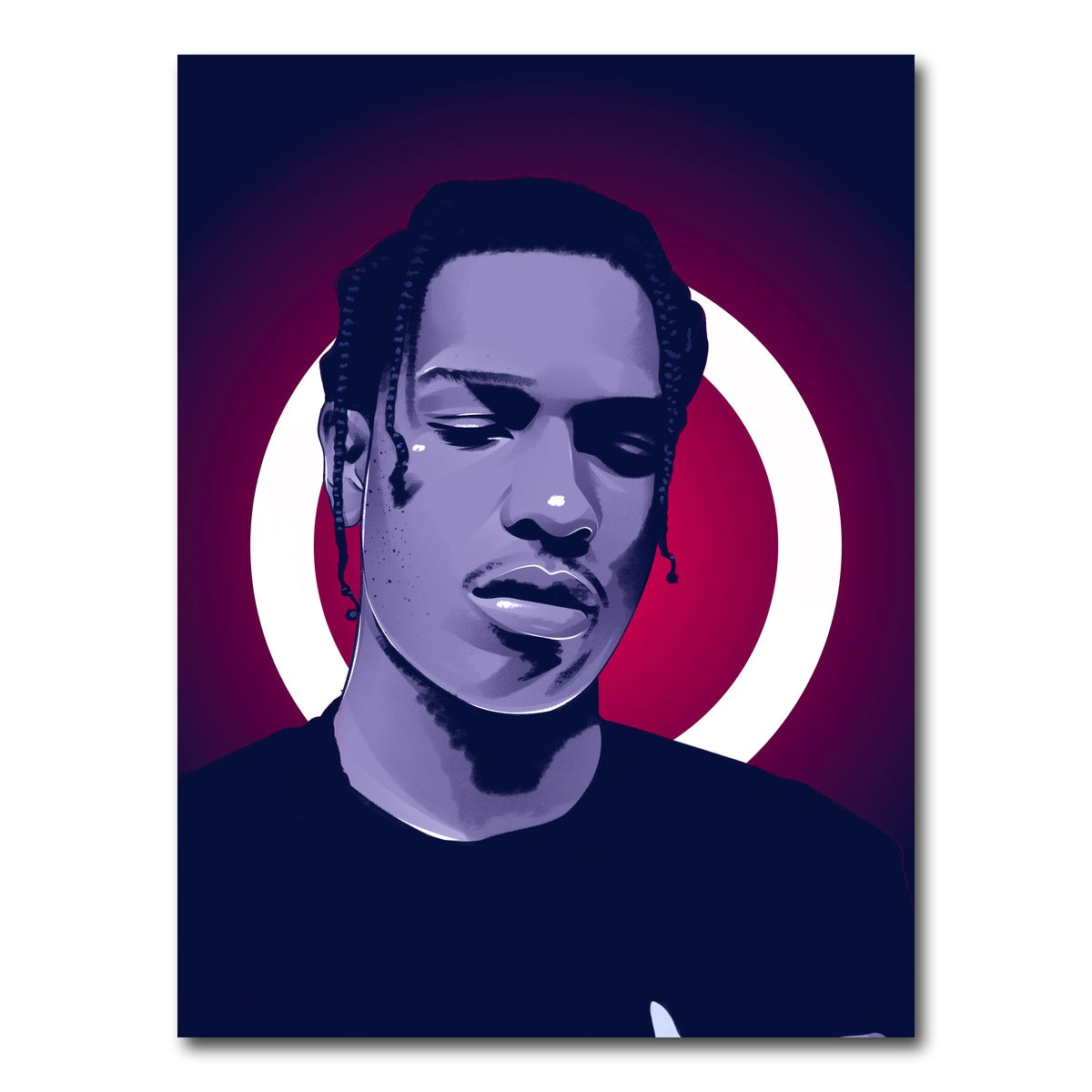 AUTO-MOCKUP WHITE | A$ap Rocky | 1 Piece | Gallery Wrap Canvas | group=3x4