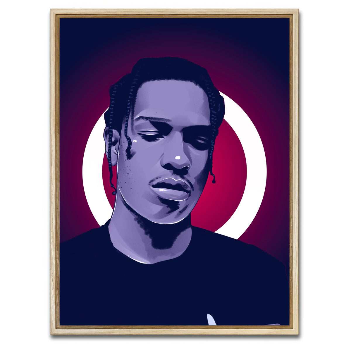 AUTO-MOCKUP WHITE | A$ap Rocky | 1 Piece | Natural Framed Canvas | group=3x4