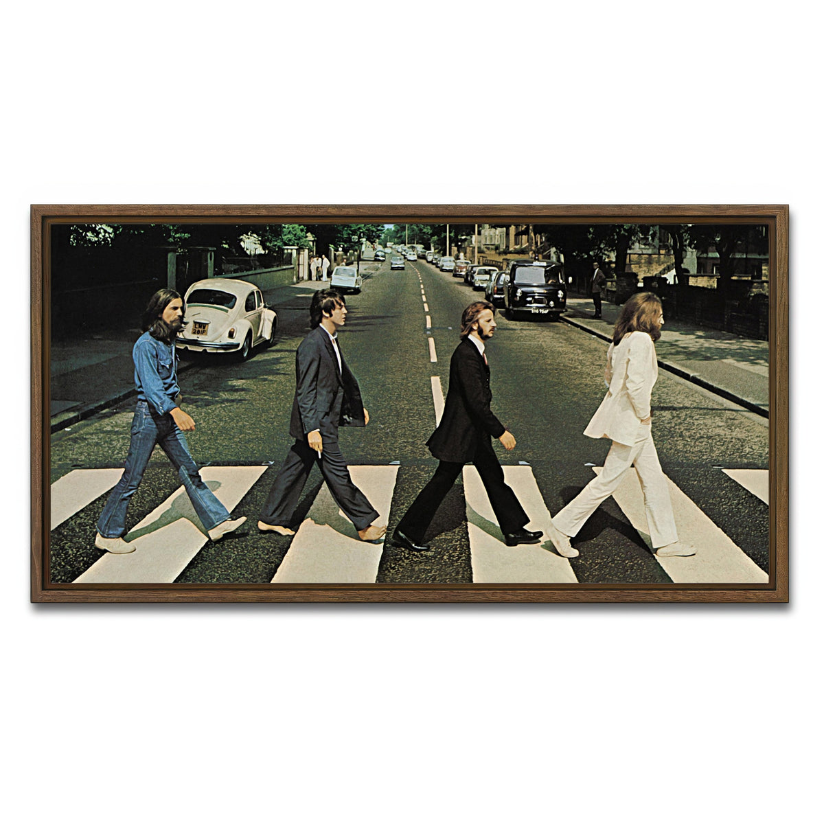 AUTO-MOCKUP WHITE | Abbey Road | 1 Piece | Walnut Frame | group=2x1
