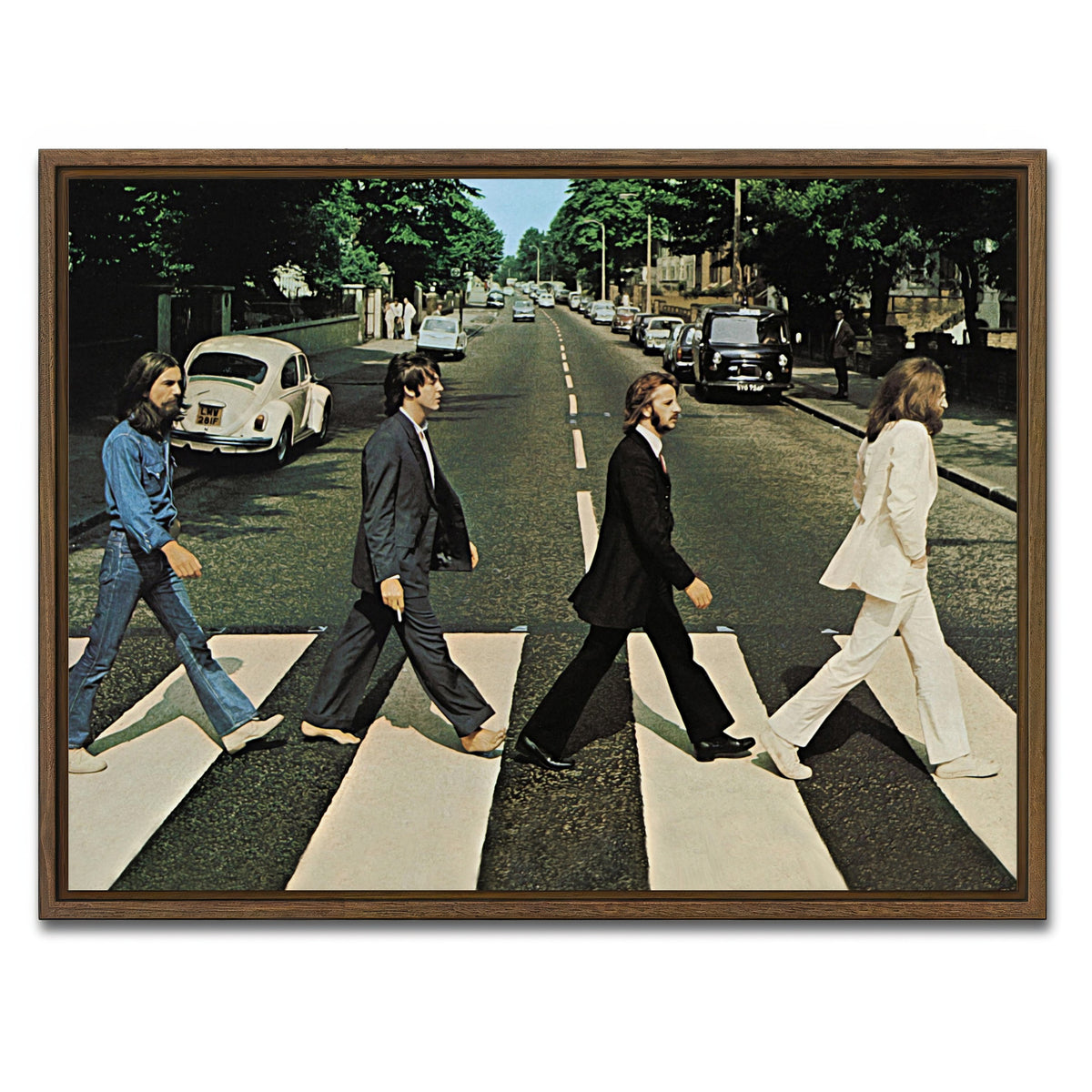 AUTO-MOCKUP WHITE | Abbey Road | 1 Piece | Walnut Frame | group=4x3