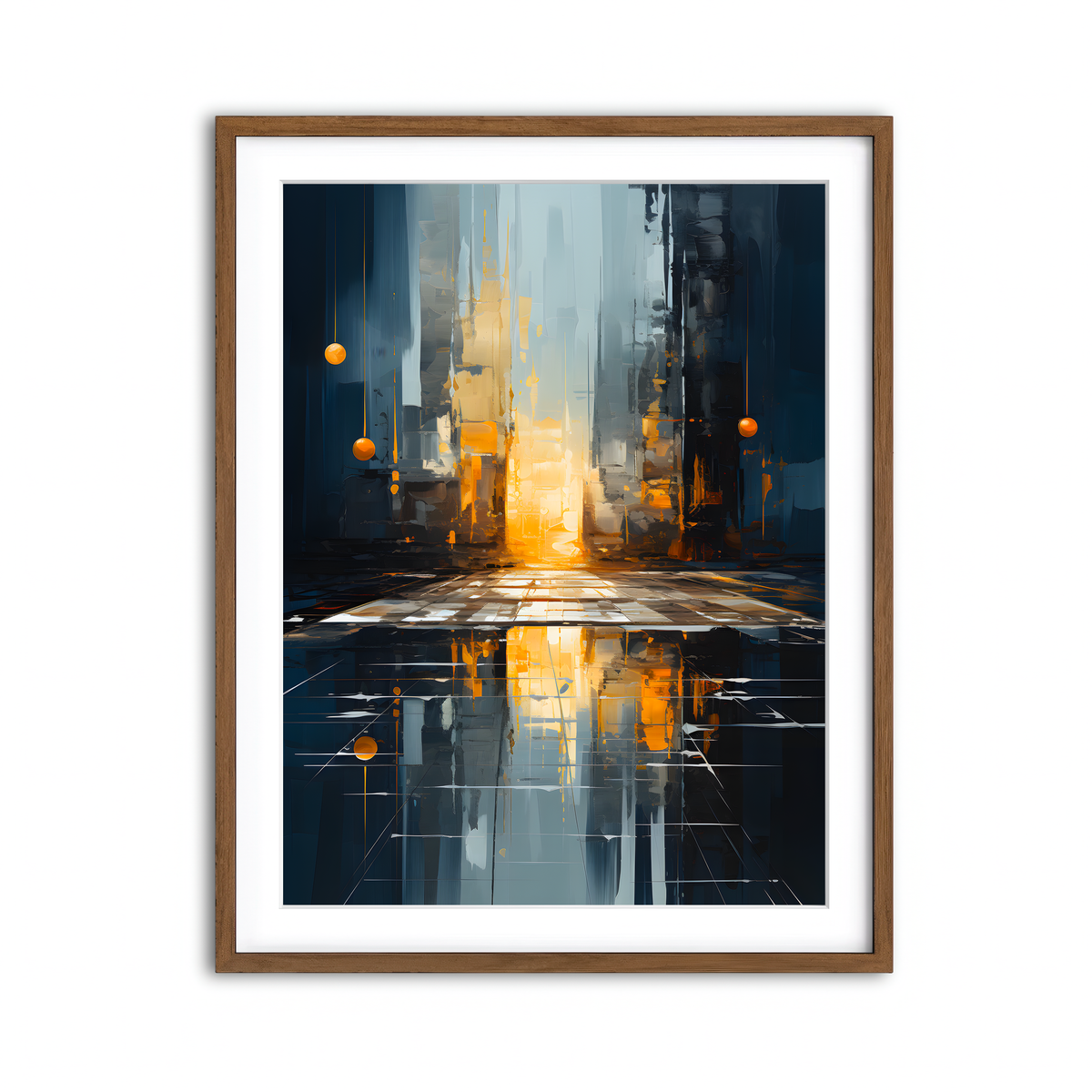 Framed Print 3x4 Walnut