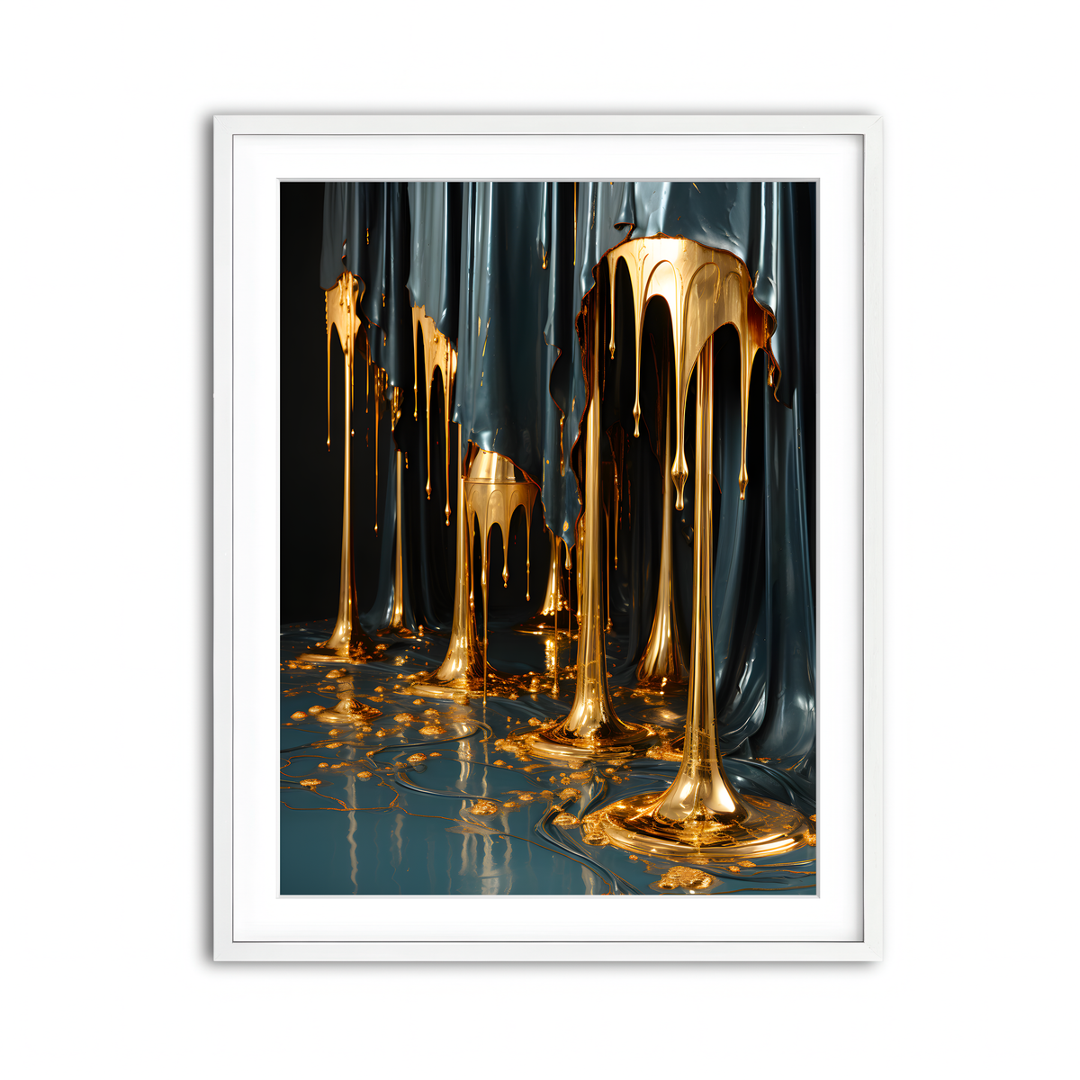 Framed Print 3x4 White