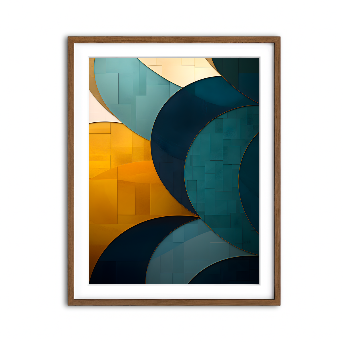 Framed Print 3x4 Walnut