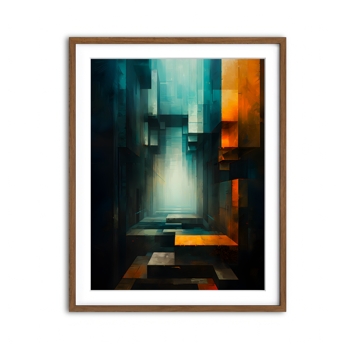Framed Print 3x4 Walnut