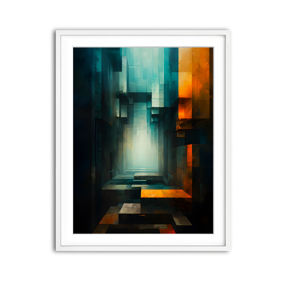 Framed Print 3x4 White