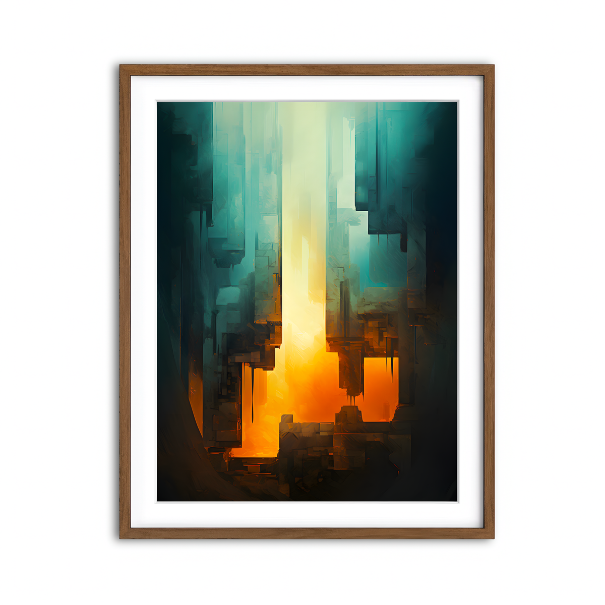 Framed Print 3x4 Walnut