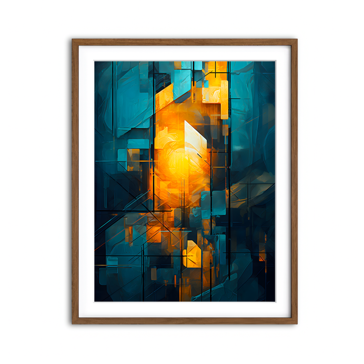 Framed Print 3x4 Walnut