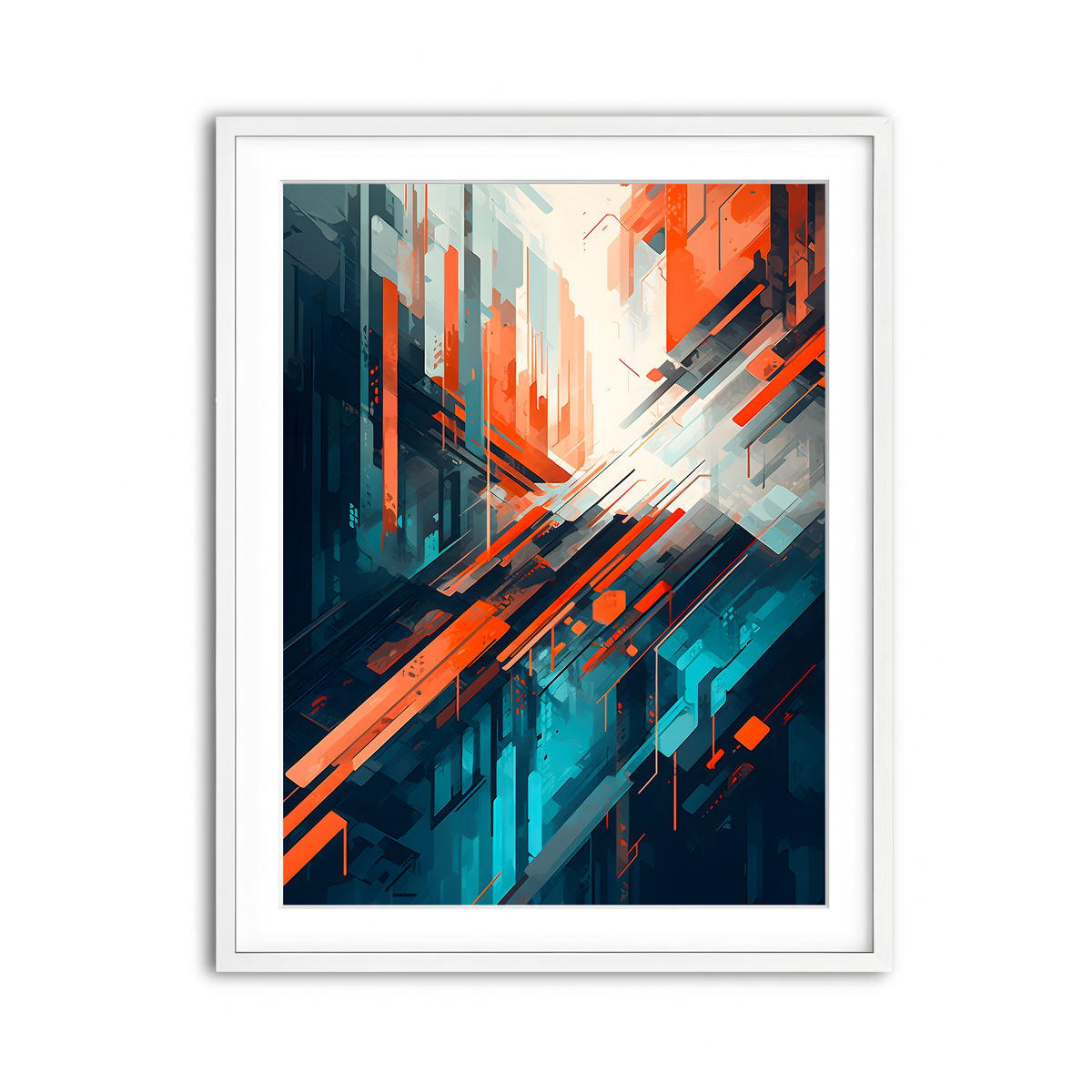 Framed Print 3x4 White