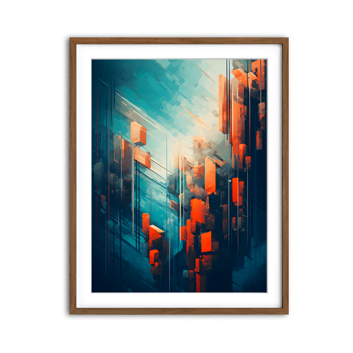 Framed Print 3x4 Walnut