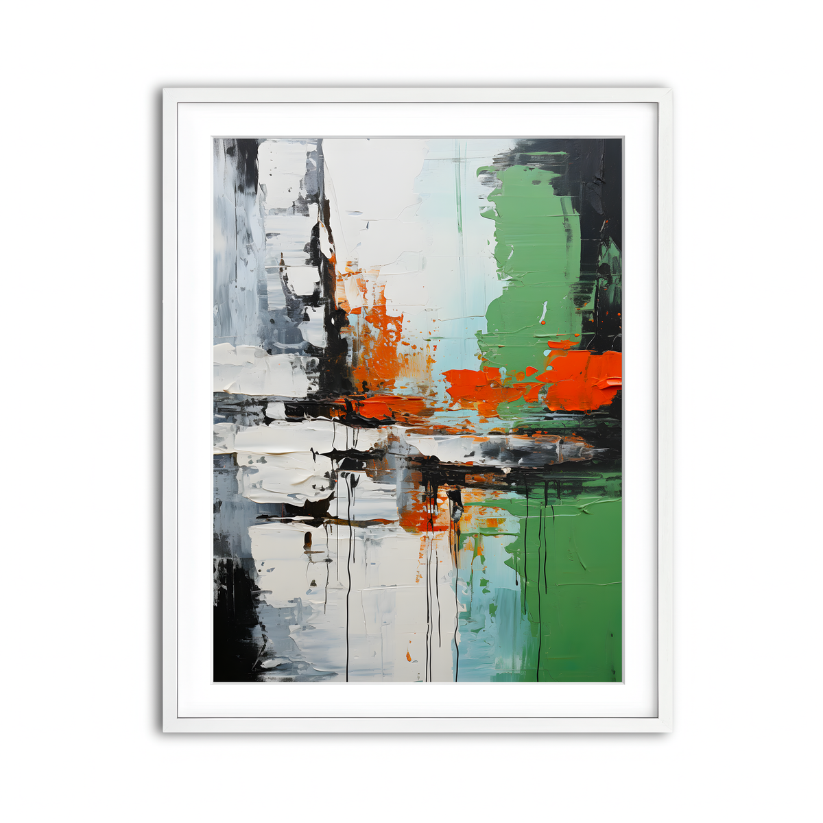Framed Print 3x4 White