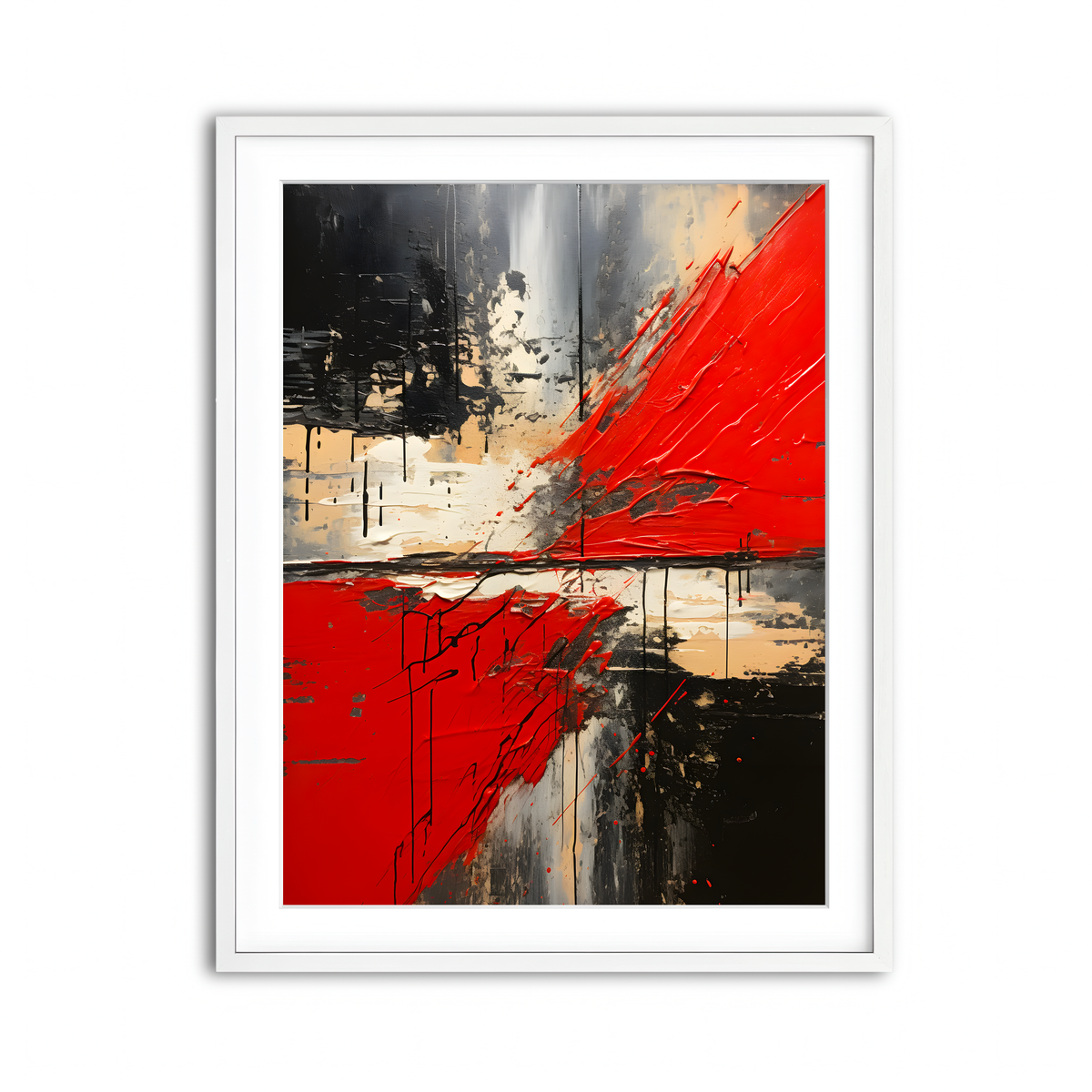 Framed Print 3x4 White