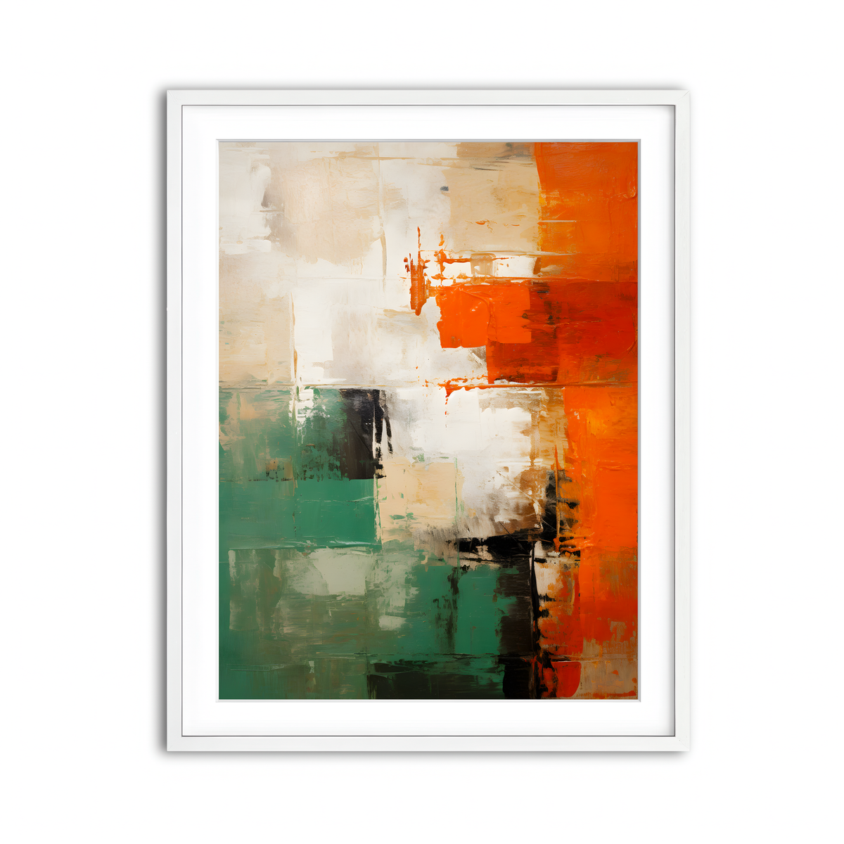 Framed Print 3x4 White
