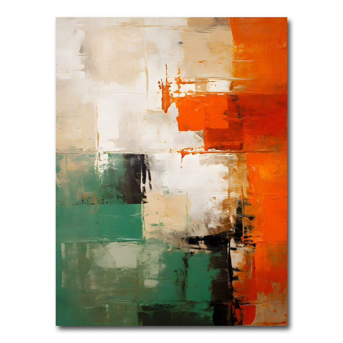 AUTO-MOCKUP WHITE | Abstract - Shapes series 11 | 1 Piece | Gallery Wrap Canvas | group=3x4