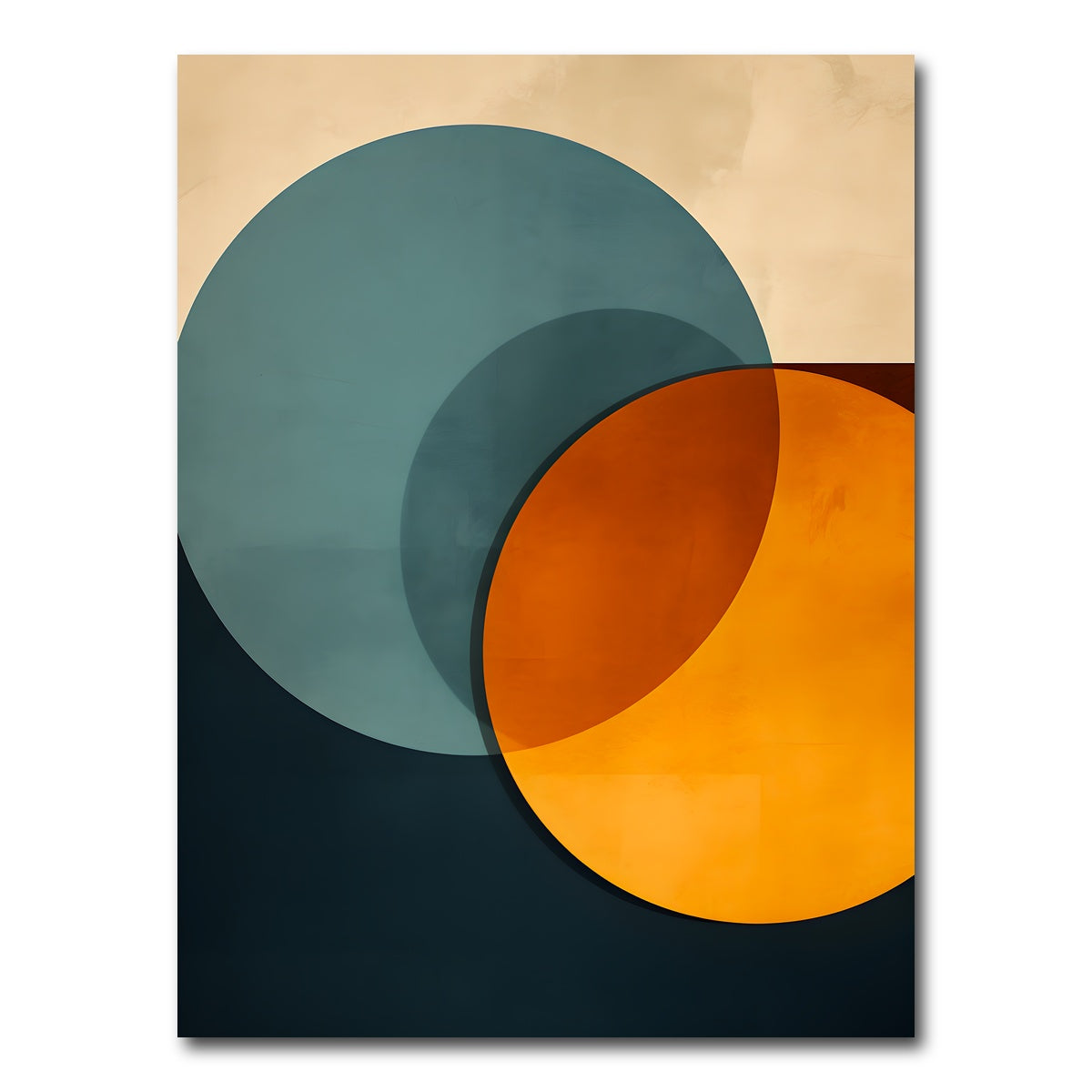 AUTO-MOCKUP WHITE | Abstract - Shapes series 7 | 1 Piece | Gallery Wrap Canvas | group=3x4