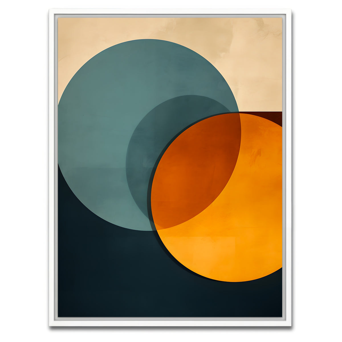 AUTO-MOCKUP WHITE | Abstract - Shapes series 7 | 1 Piece | White Framed Canvas | group=3x4