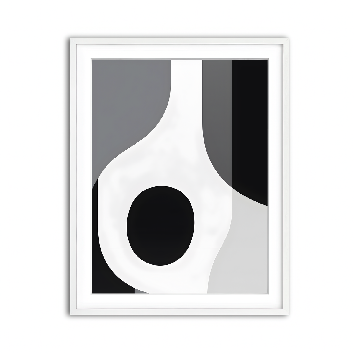Framed Print 3x4 White