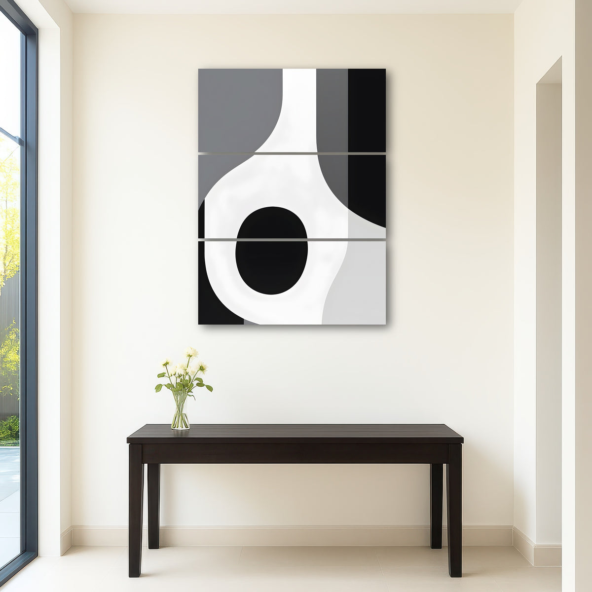 AUTO-MOCKUP ROOM | Abstract - Shapes series b&w 1