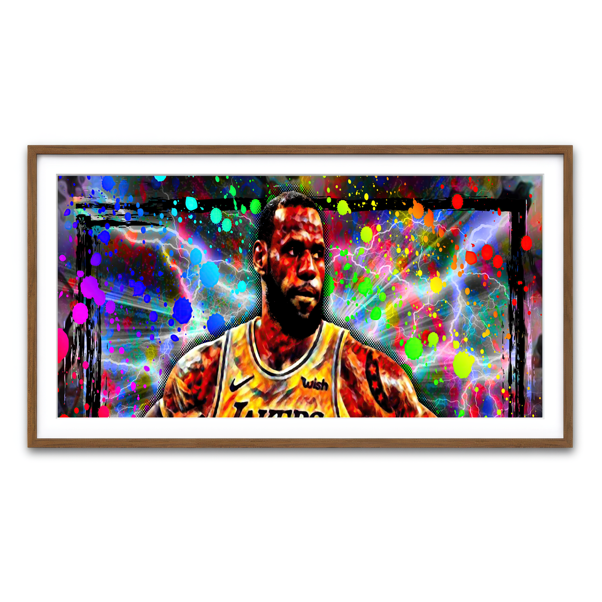 Framed Print 2x1 Walnut