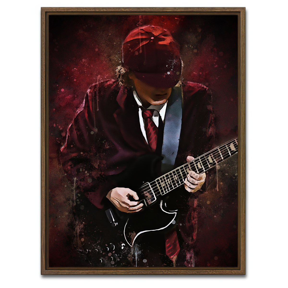 AUTO-MOCKUP WHITE | Angus | 1 Piece | Walnut Framed Canvas | group=3x4