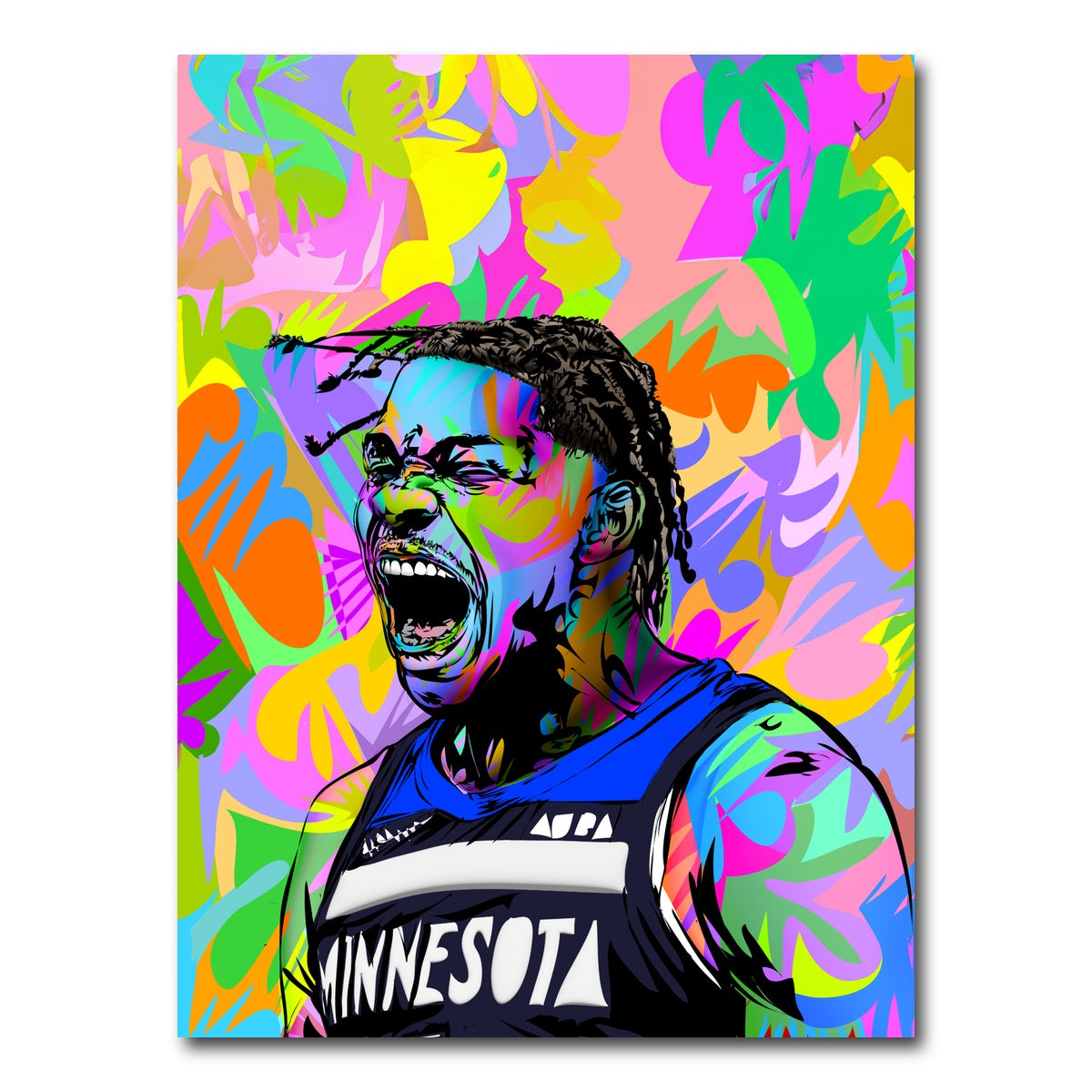 AUTO-MOCKUP WHITE | Anthony Edwards | 1 Piece | Gallery Wrap Canvas | group=3x4