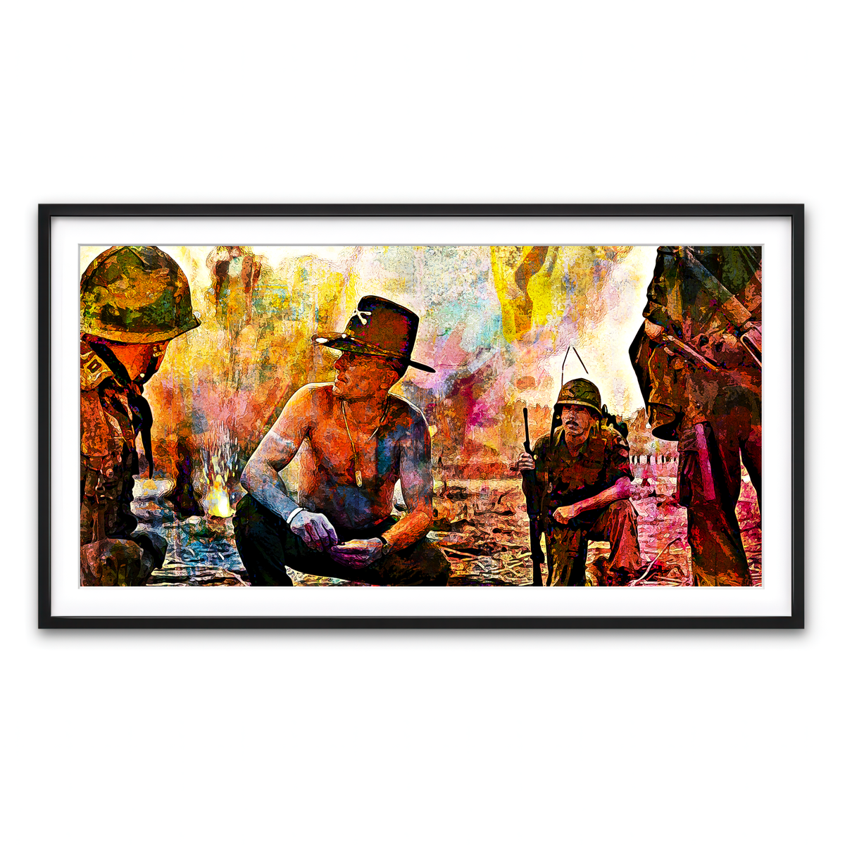 Framed Print 2x1 Black