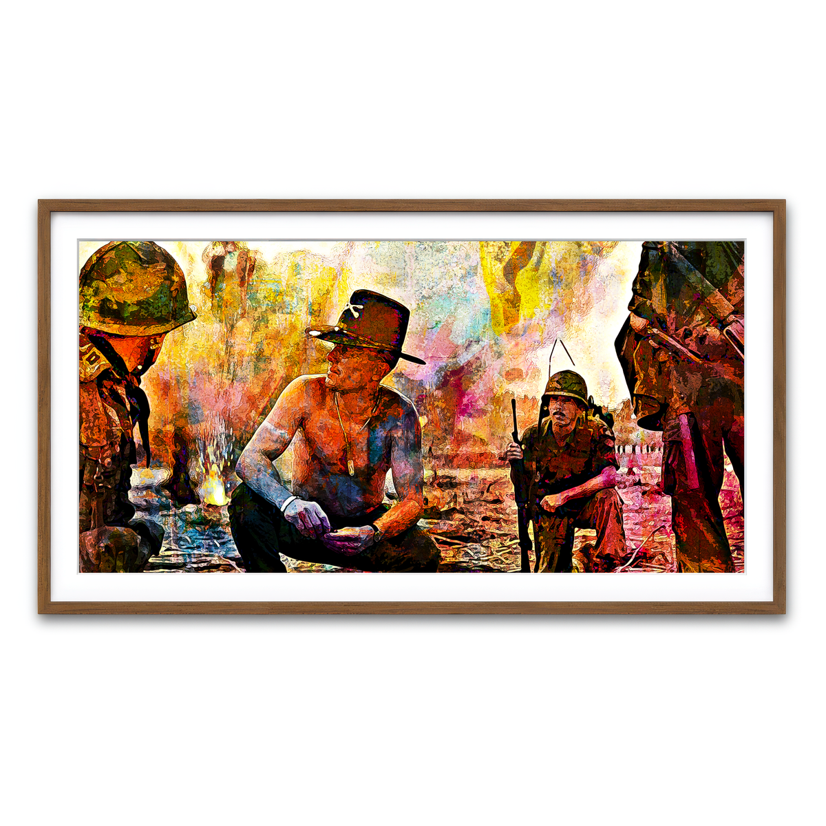 Framed Print 2x1 Walnut