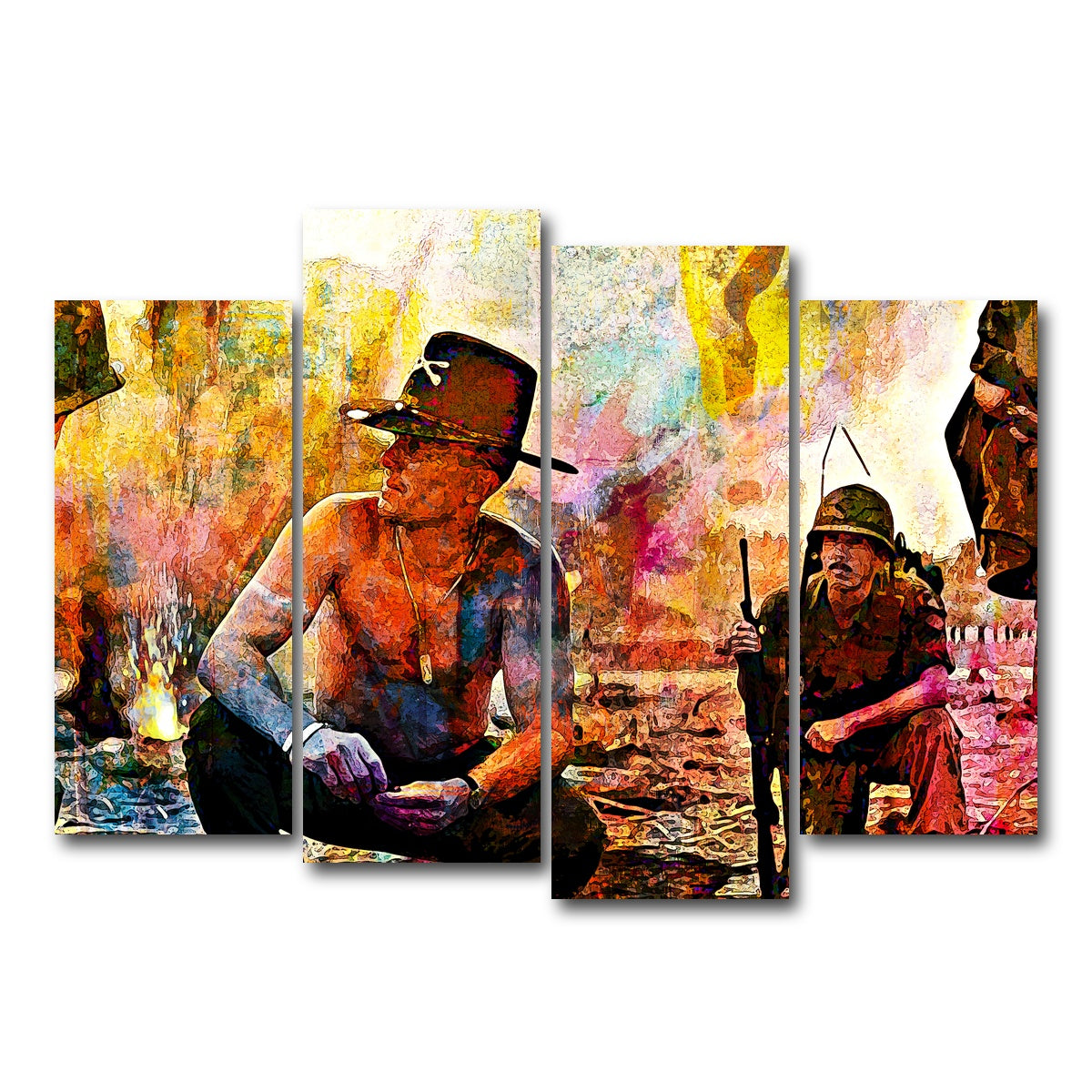 AUTO-MOCKUP WHITE | Apocalypse Now | 4 Piece | Gallery Wrap Canvas | group=4_normal