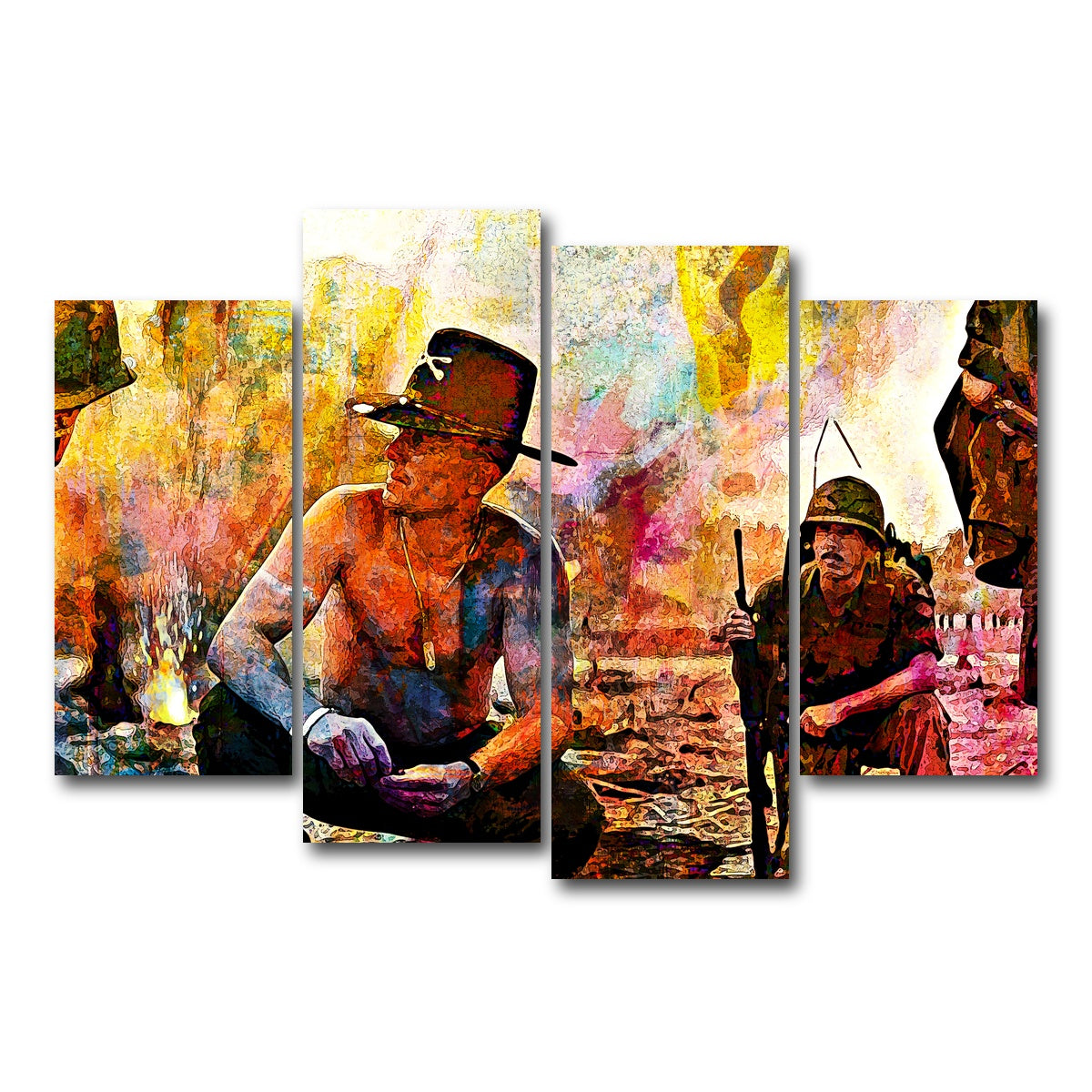 AUTO-MOCKUP WHITE | Apocalypse Now | 4 Piece | Gallery Wrap Canvas | group=4_short