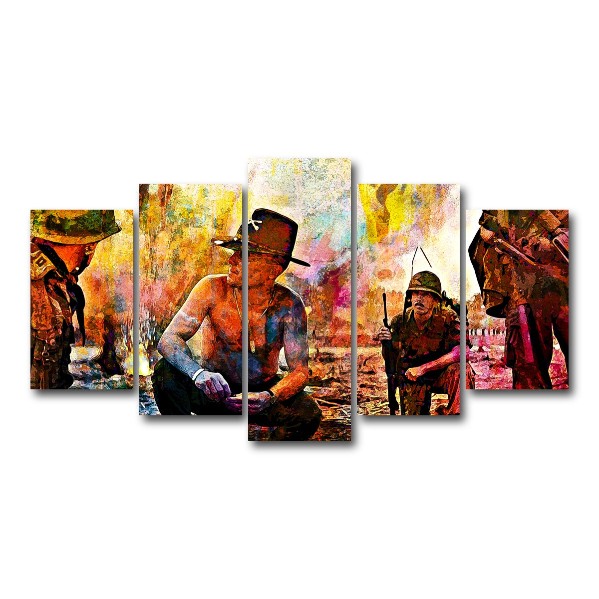 AUTO-MOCKUP WHITE | Apocalypse Now | 5 Piece | Gallery Wrap Canvas | group=5_normal