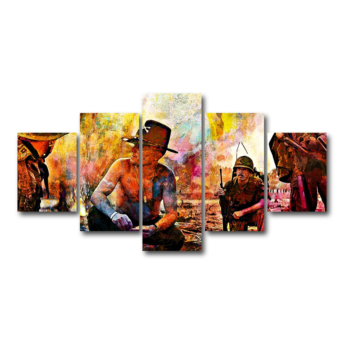 AUTO-MOCKUP WHITE | Apocalypse Now | 5 Piece | Gallery Wrap Canvas | group=5_short