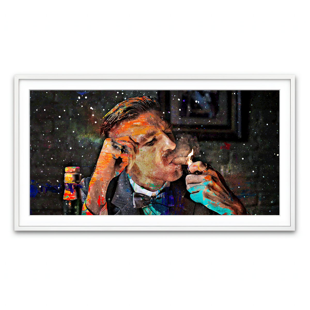 Framed Print 2x1 White