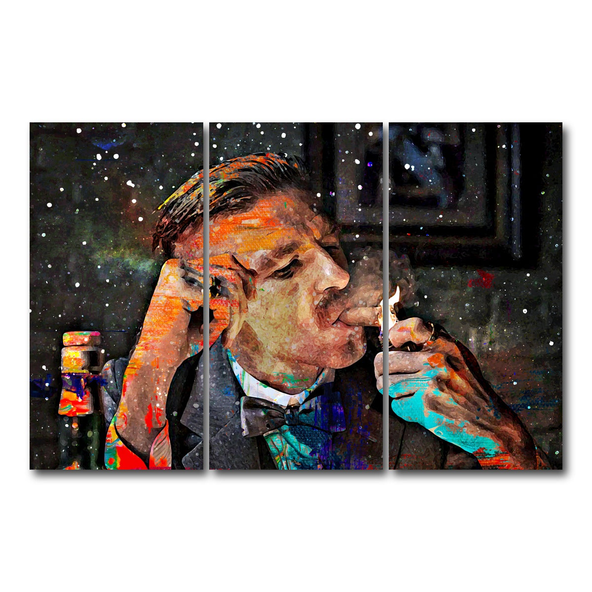 AUTO-MOCKUP WHITE | Arthur Shelby | 3 Piece | Gallery Wrap Canvas | group=12x24