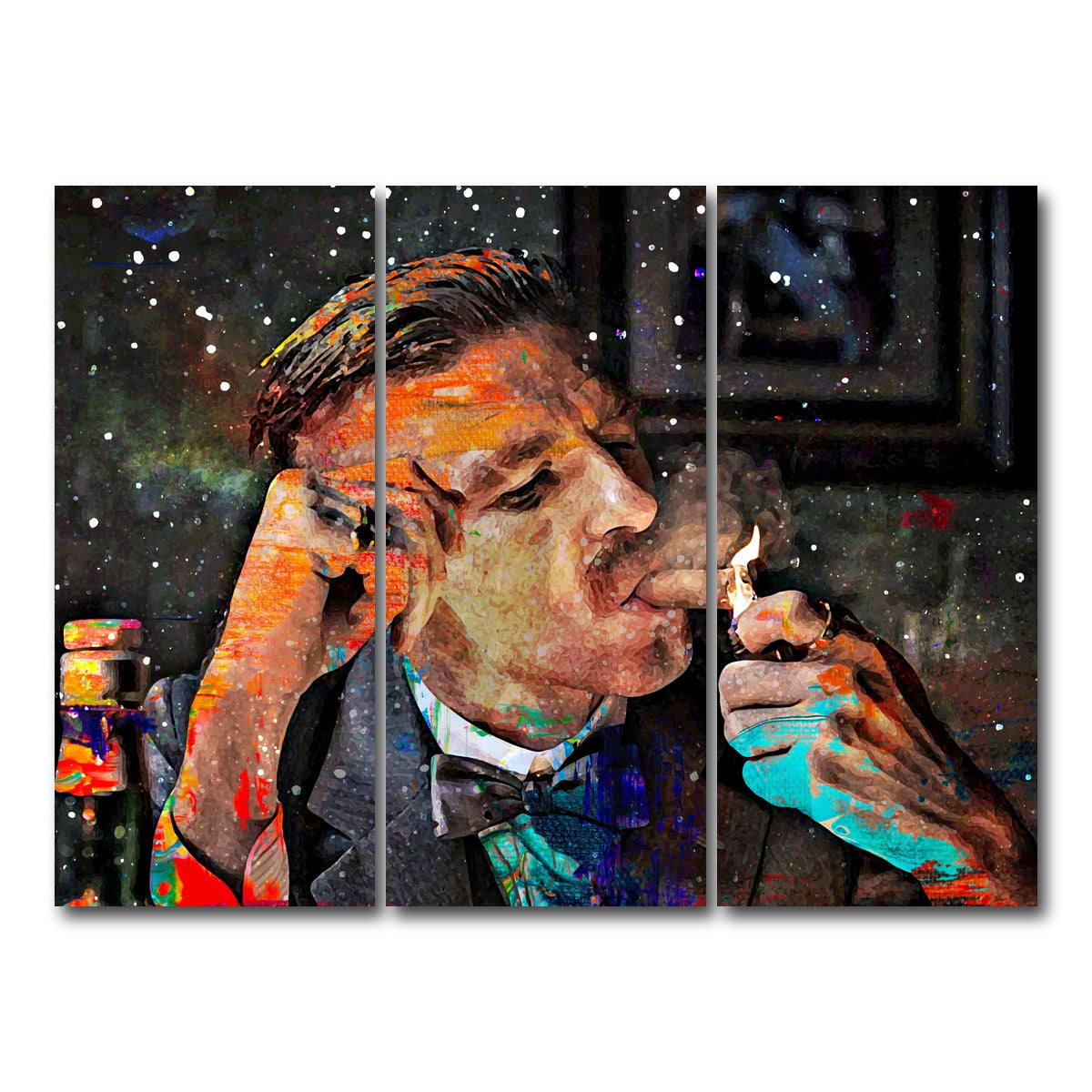 AUTO-MOCKUP WHITE | Arthur Shelby | 3 Piece | Gallery Wrap Canvas | group=8x18