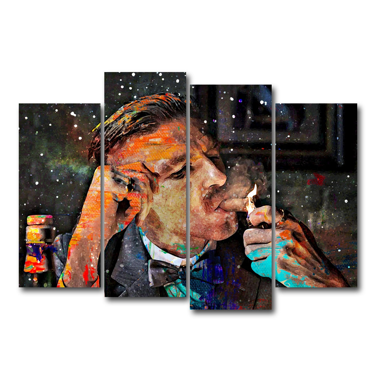 AUTO-MOCKUP WHITE | Arthur Shelby | 4 Piece | Gallery Wrap Canvas | group=4_normal