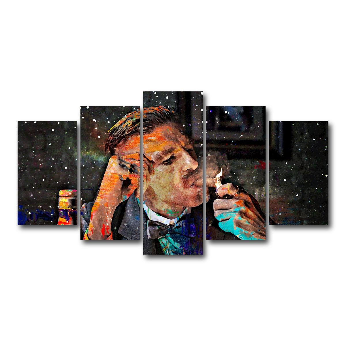 AUTO-MOCKUP WHITE | Arthur Shelby | 5 Piece | Gallery Wrap Canvas | group=5_normal