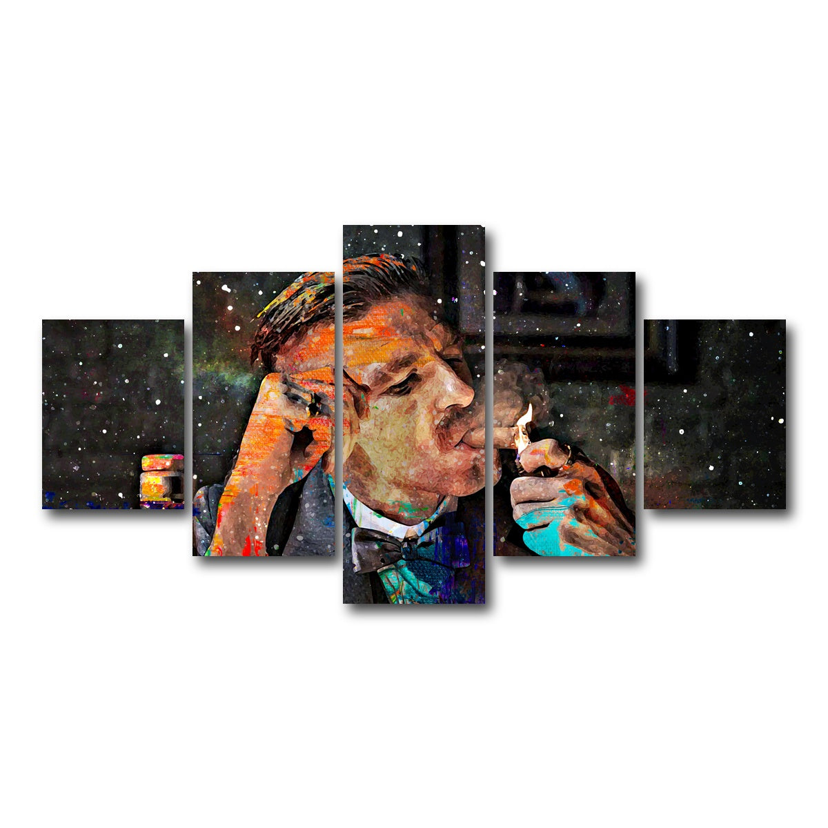 AUTO-MOCKUP WHITE | Arthur Shelby | 5 Piece | Gallery Wrap Canvas | group=5_short