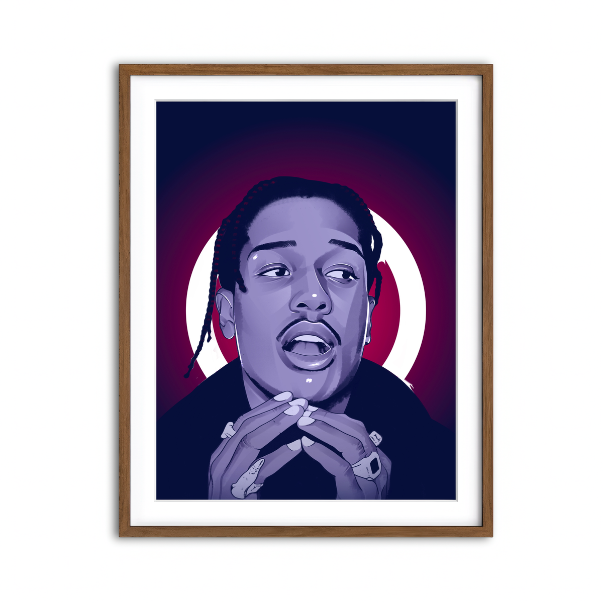 Framed Print 3x4 Walnut