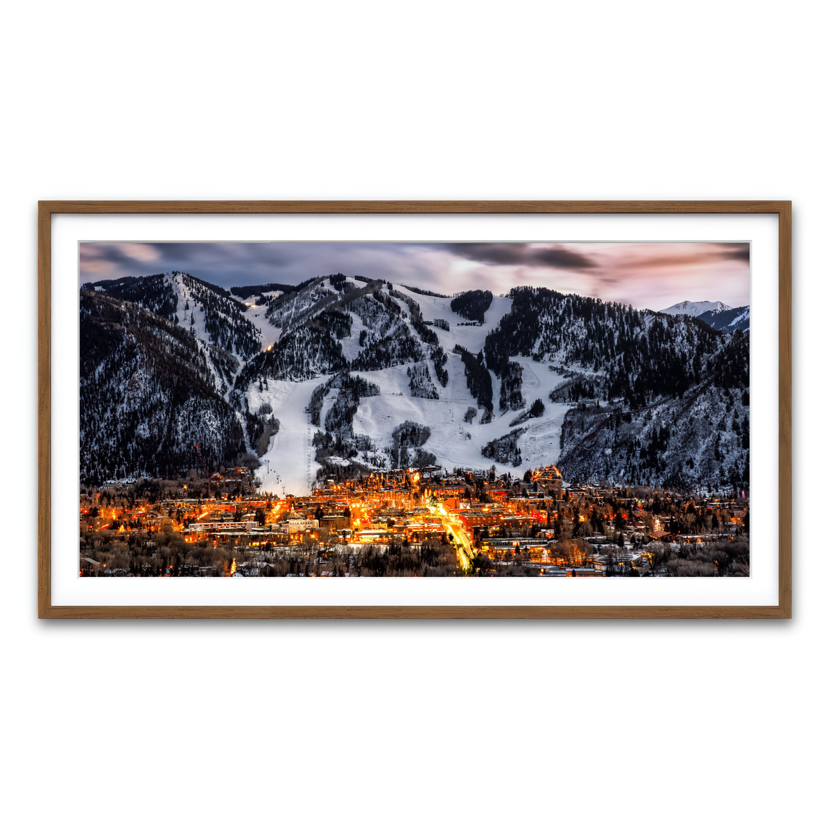 Framed Print 2x1 Walnut