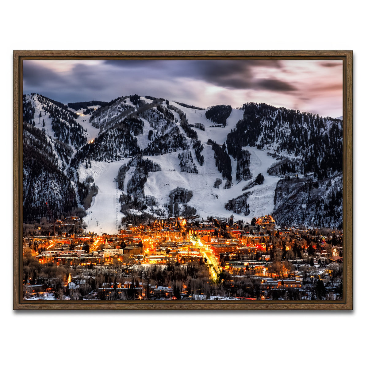 AUTO-MOCKUP WHITE | Aspen | 1 Piece | Walnut Framed Canvas | group=4x3