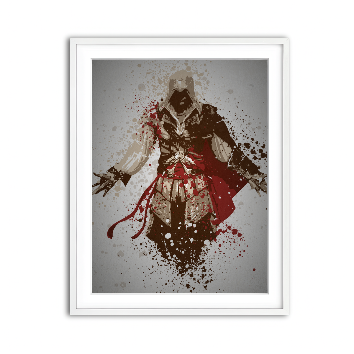 Framed Print 3x4 White