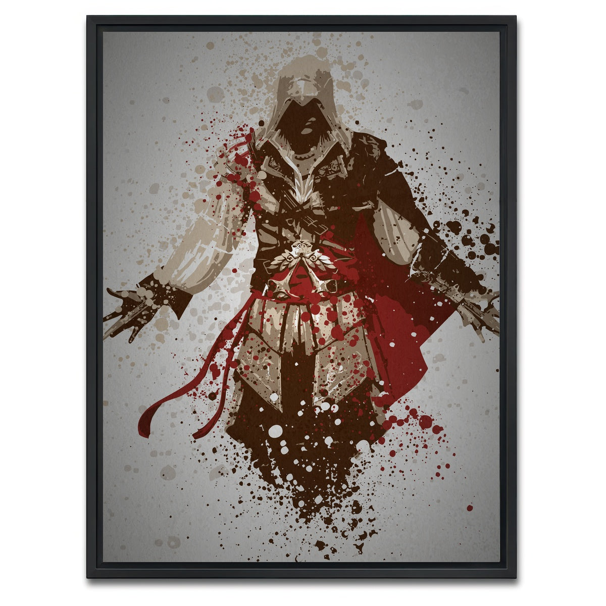 AUTO-MOCKUP WHITE | Assassin | 1 Piece | Black Framed Canvas | group=3x4
