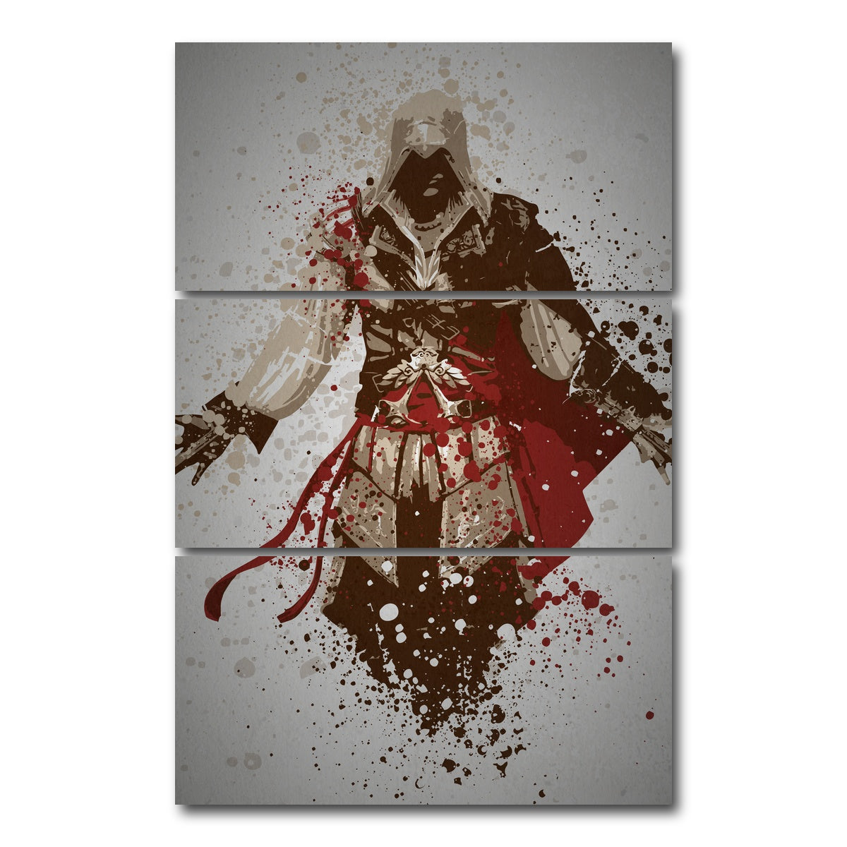 AUTO-MOCKUP WHITE | Assassin | 3 Piece | Gallery Wrap Canvas | group=12x24_stacked