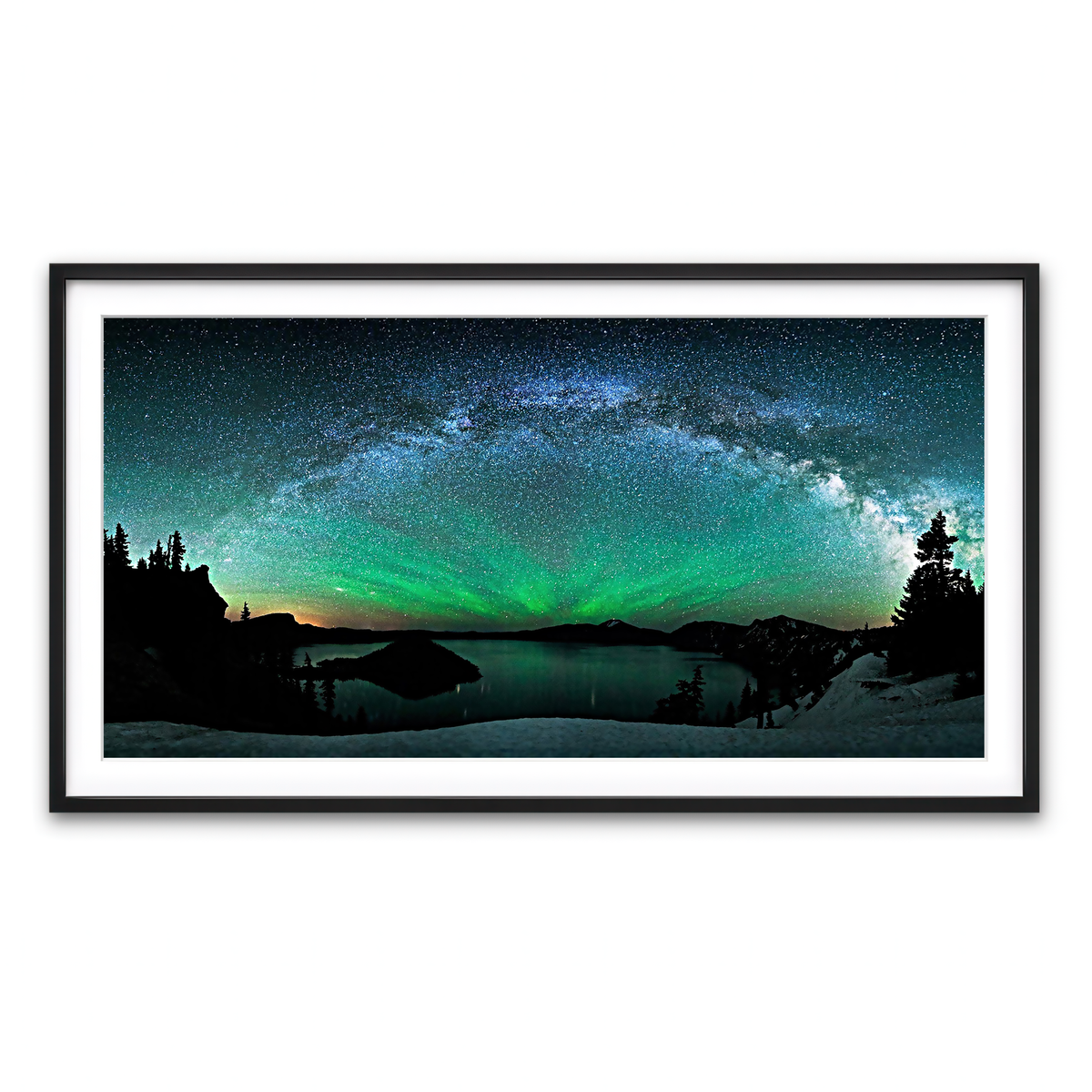Framed Print 2x1 Black