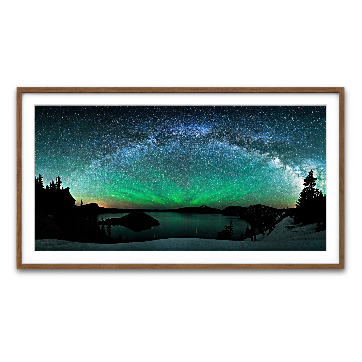 Framed Print 2x1 Walnut