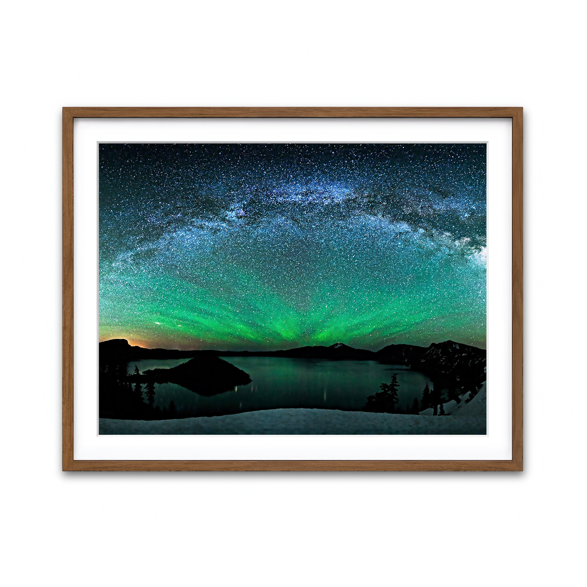 Framed Print 4x3 Walnut
