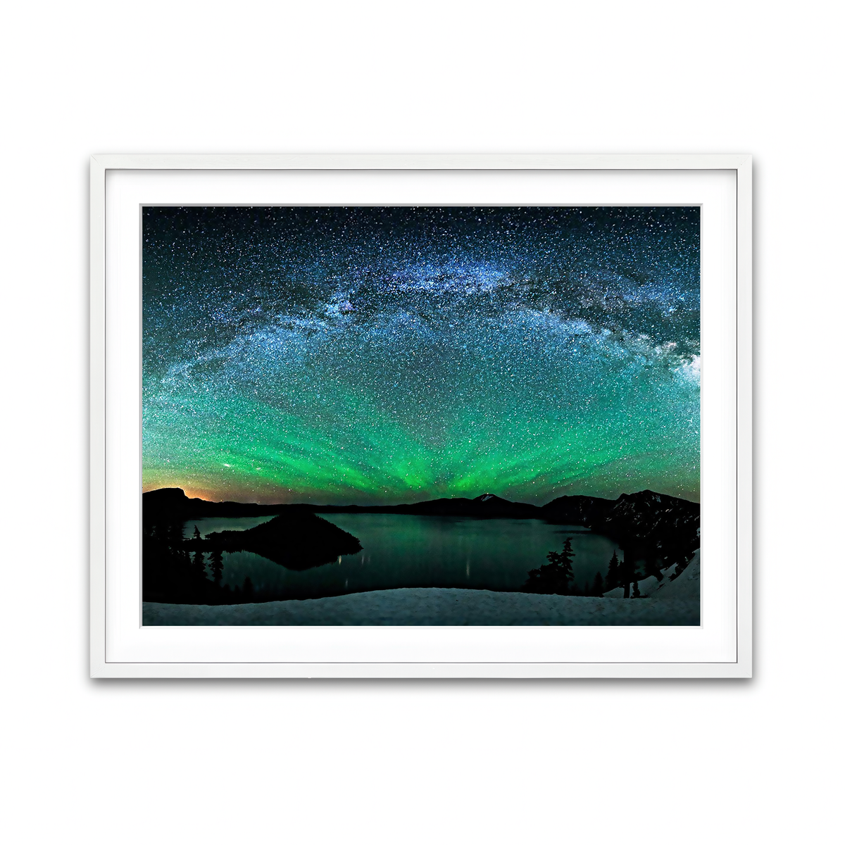 Framed Print 4x3 White